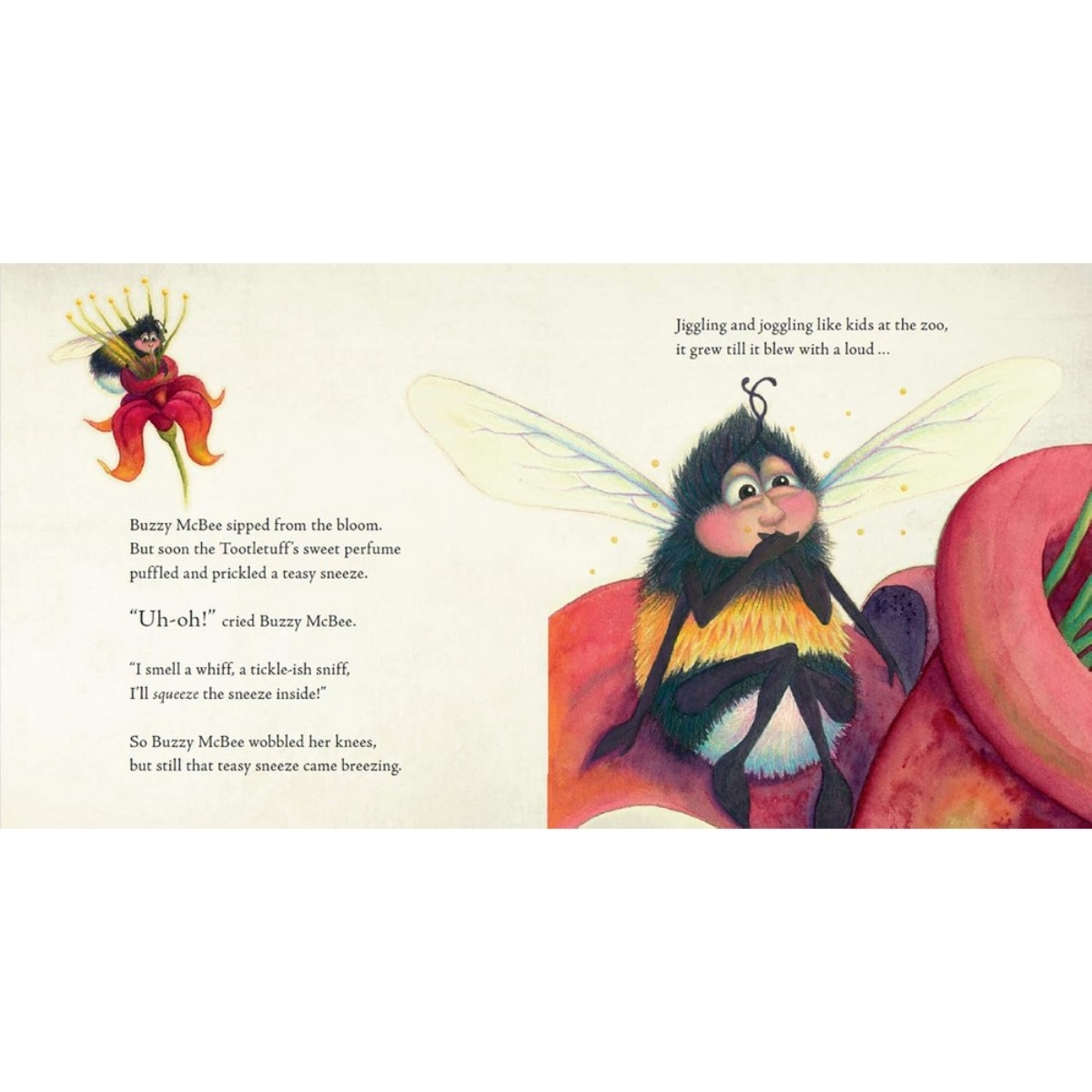 The The Bee's Sneeze: من رسامة كتاب الحمار الأعوج تأليف لوسي ديفي - 4 فبراير 2021