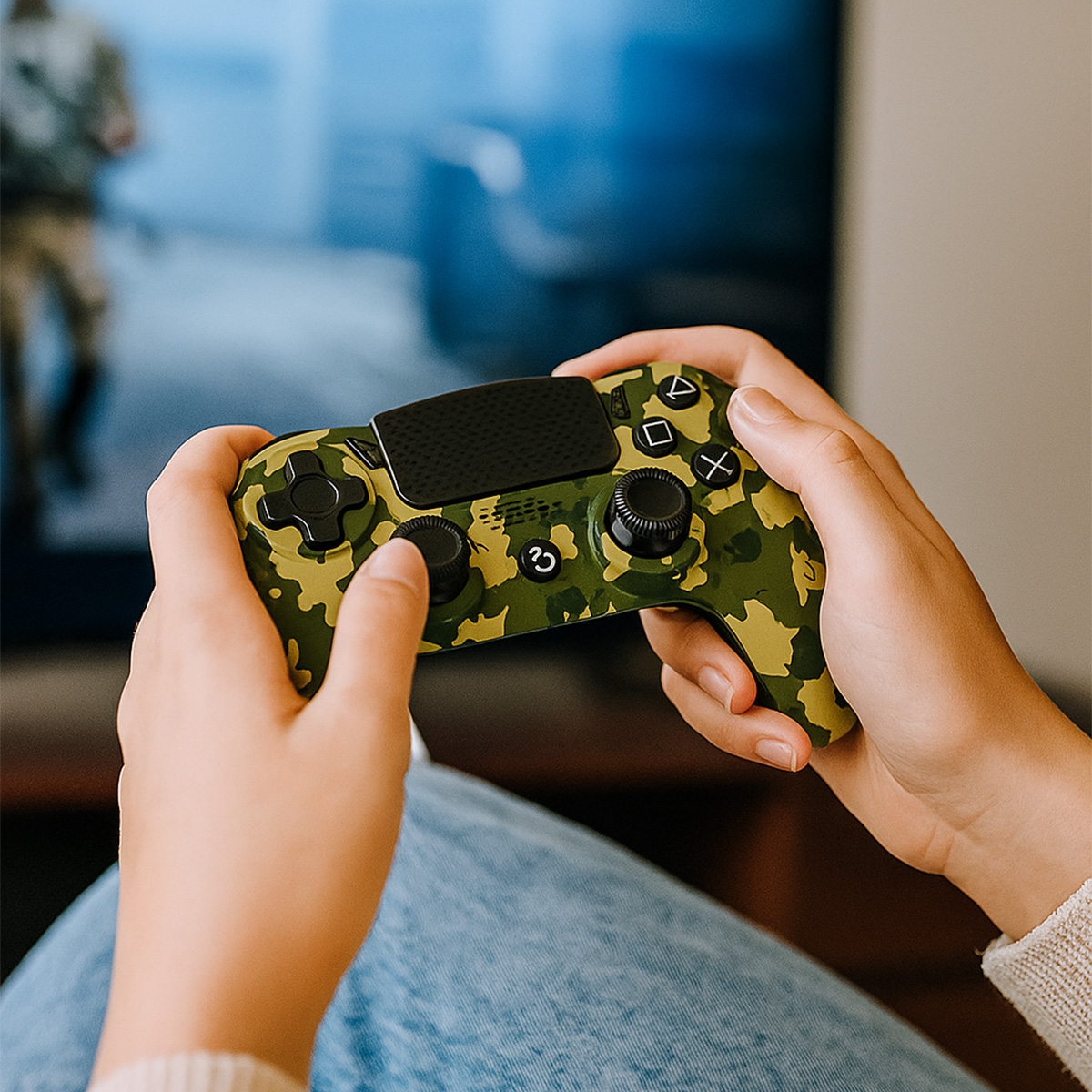 ثري سيكس ناين وحدة تحكم جوست G4 أخضر لبلايستيشن 4