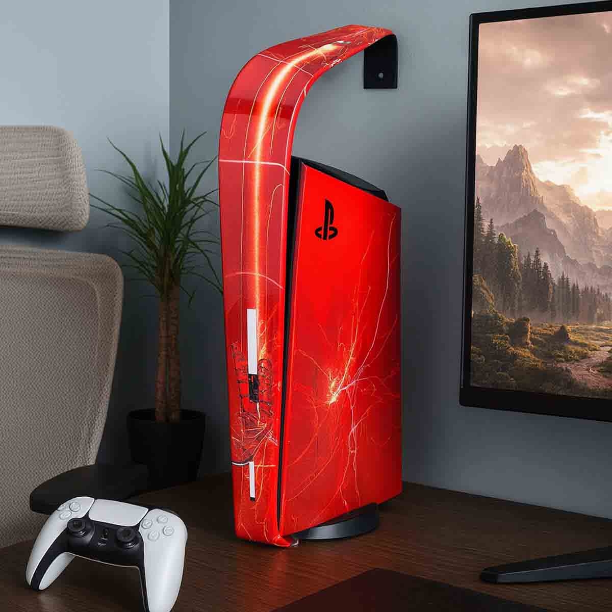 ثري سيكس ناين غطاء حماية أحمر لجهاز بلايستيشن 5