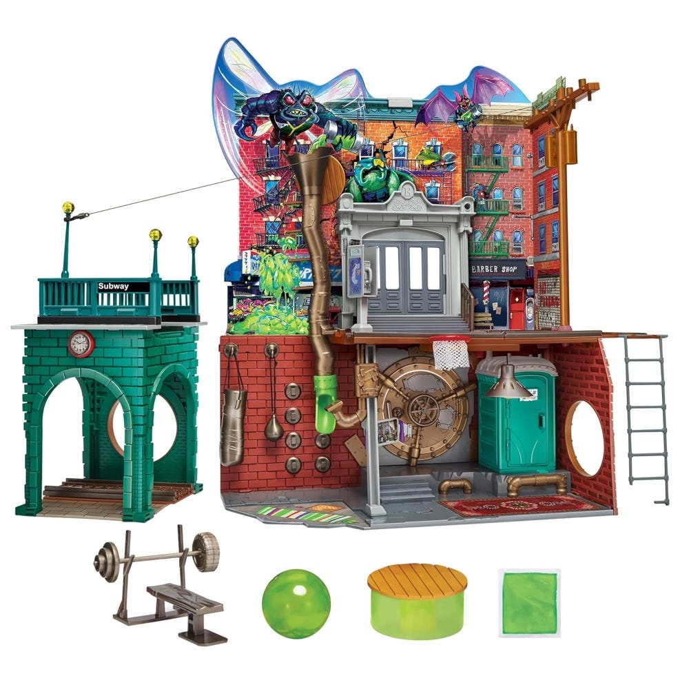 TMNT MNT83478 Sewer Lair Playset Unisex, 5-7 Years