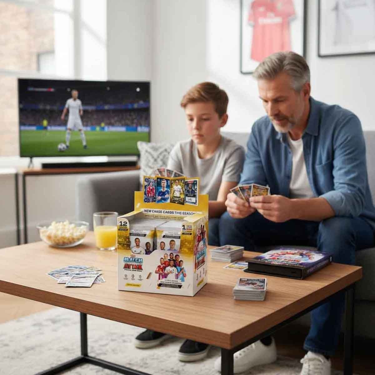 توبس ماتش أتاكس 2025/26 علبة باكيت فردية 32 قطعة – لعبة بطاقات