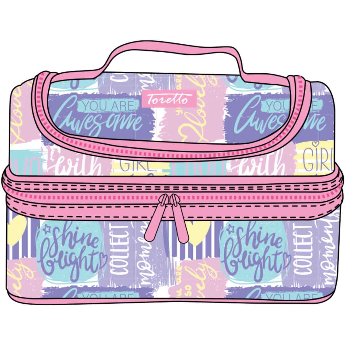 توريتو مجموعة 4 قطع M2227 حقيبة ظهر مع حقيبة غداء وزجاجة ومقلمة