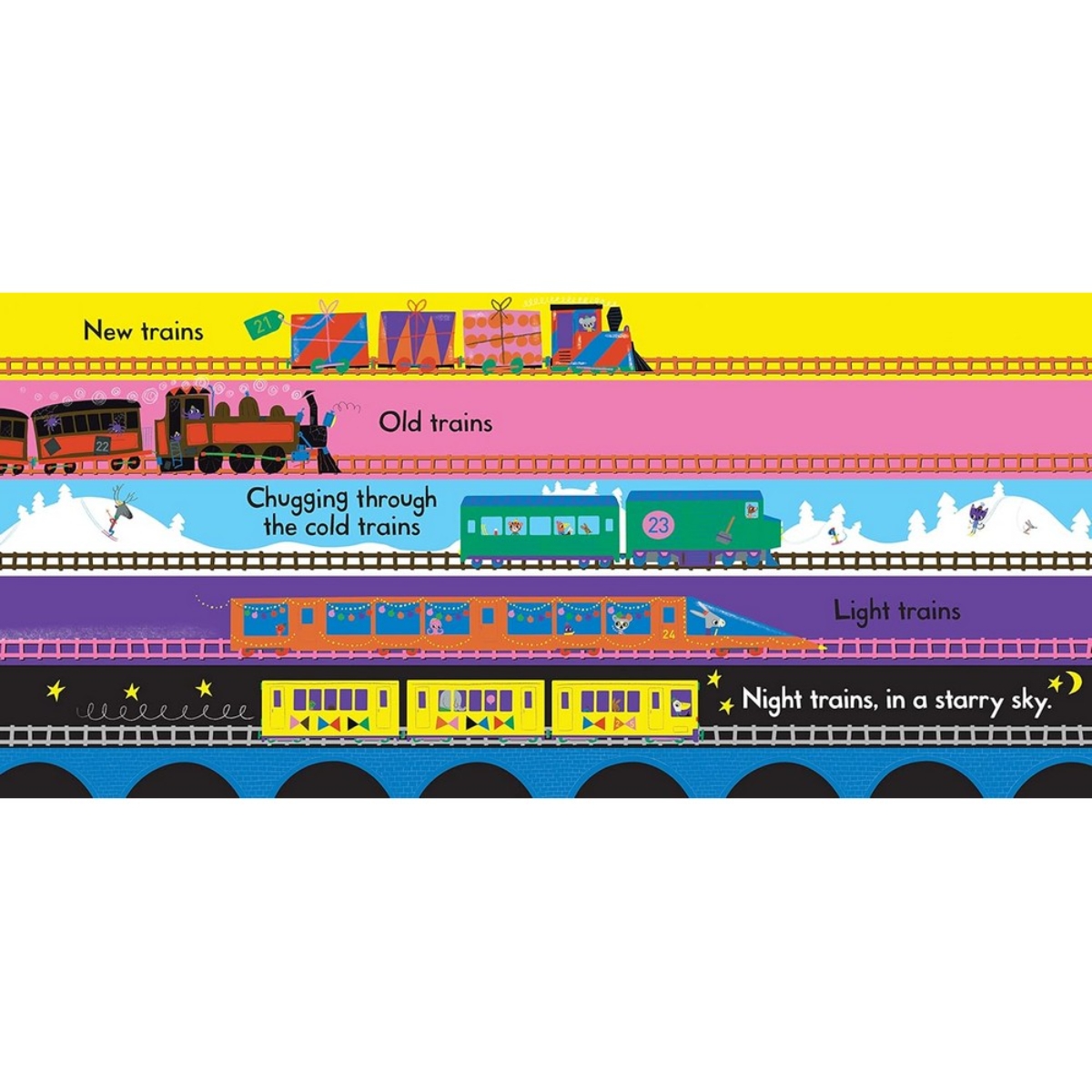 Trains Trains Trains!: ابحث عن قطارك المفضل تأليف دونا ديفيد - 3 مارس 2022