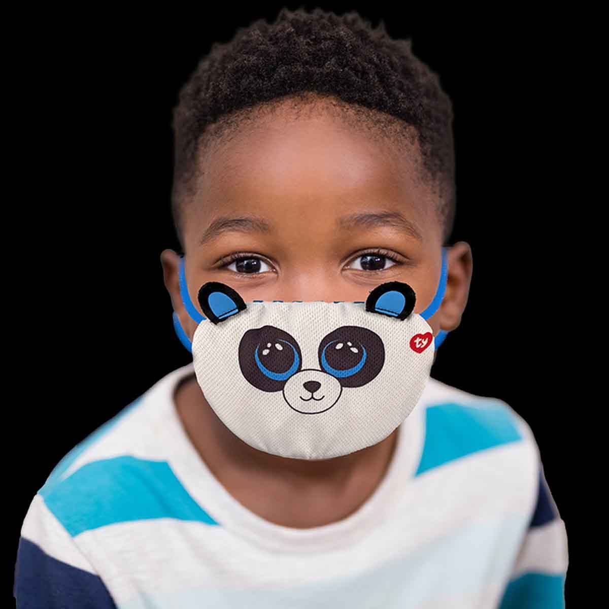 Ty Beanie Boo Panda Bamboo Face Mask Unisex, 3-4 Years