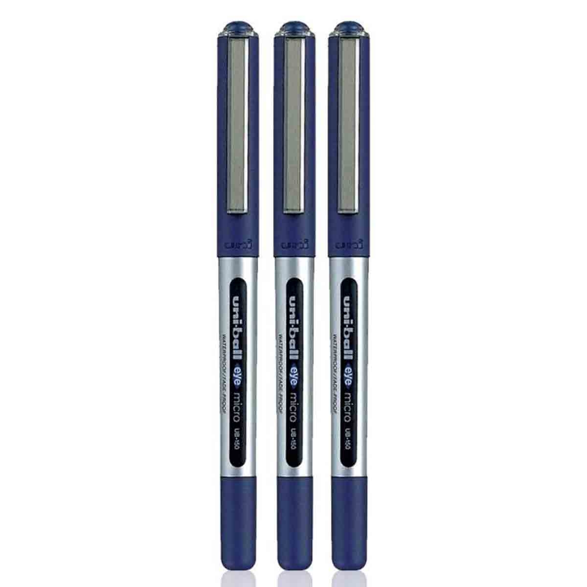 يوني بول مجموعة 3 قلم رولربول ميكرو أزرق 0.5 ملم