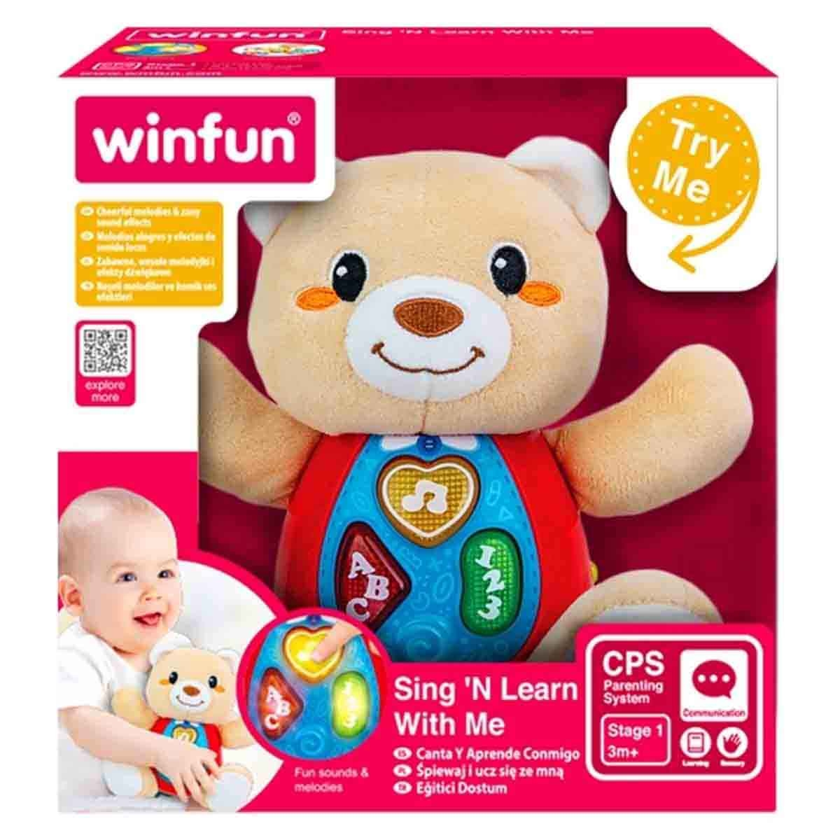 Winfun Sing 'N Learn With Me-Bear Interactive Toy Toddler, 0-2 Years