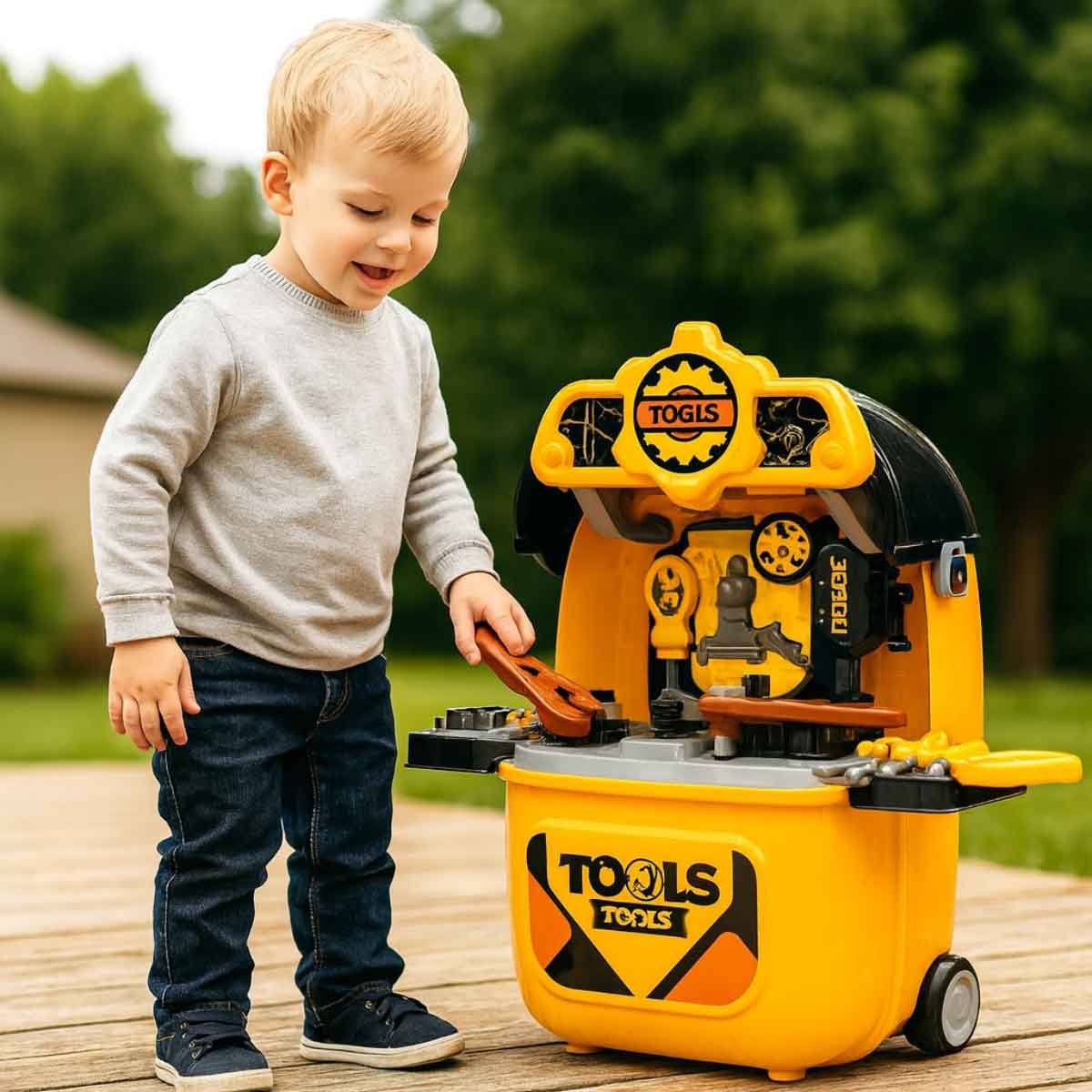 شيونغ تشينغ مجموعة أدوات ديلوكس 2 في 1 للبنين 3-4 سنوات