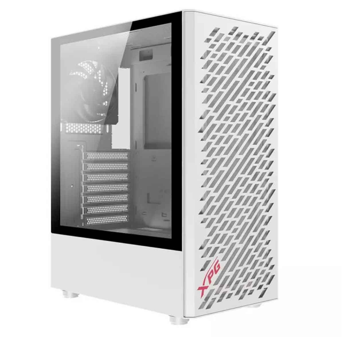 إكس بي جي كيس كمبيوتر ATX باللون الأسود مع 4 مراوح غير ARGB سلسلة Valor Air مع لوحة أمامية شبكية