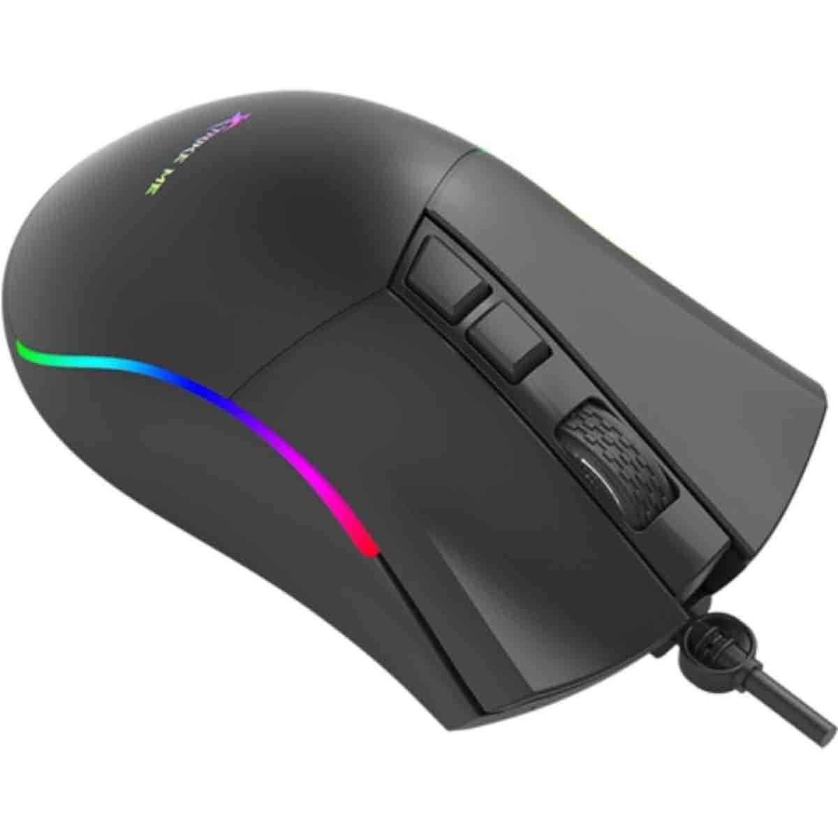 إكسترايك مي ماوس ألعاب سلكي بصري بدقة قابلة للتعديل من 1200 إلى 7200 DPI ومنفذ USB