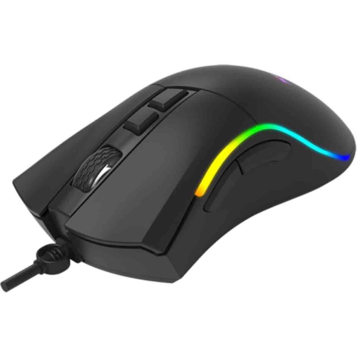 إكسترايك مي ماوس ألعاب سلكي بصري بدقة قابلة للتعديل من 1200 إلى 7200 DPI ومنفذ USB