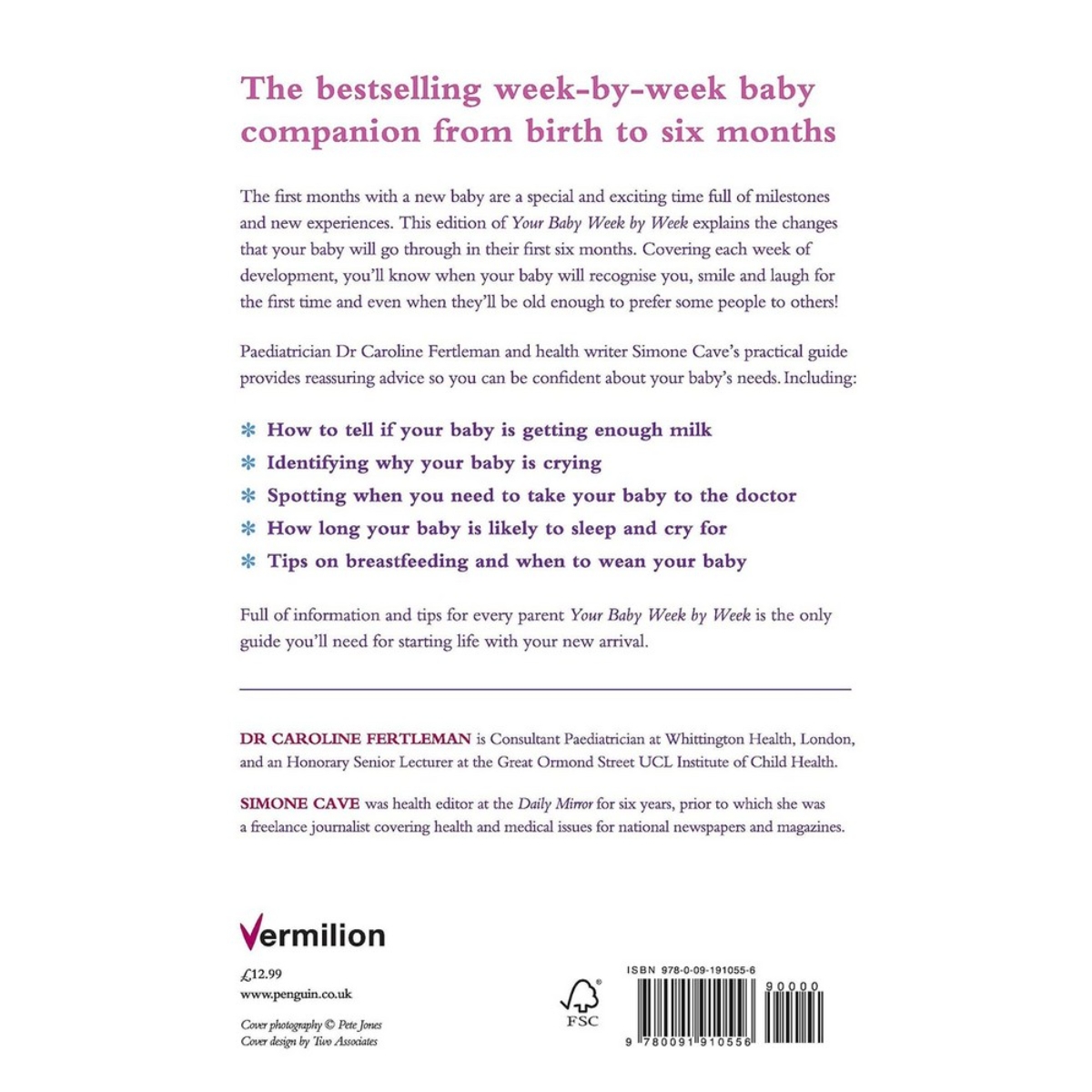 Your Baby Week by Week: الدليل الشامل للعناية بطفلك حديث الولادة أسبوعًا بأسبوع تأليف كارولين فيرتلمان وسيمون كايف - 7 يونيو 2018