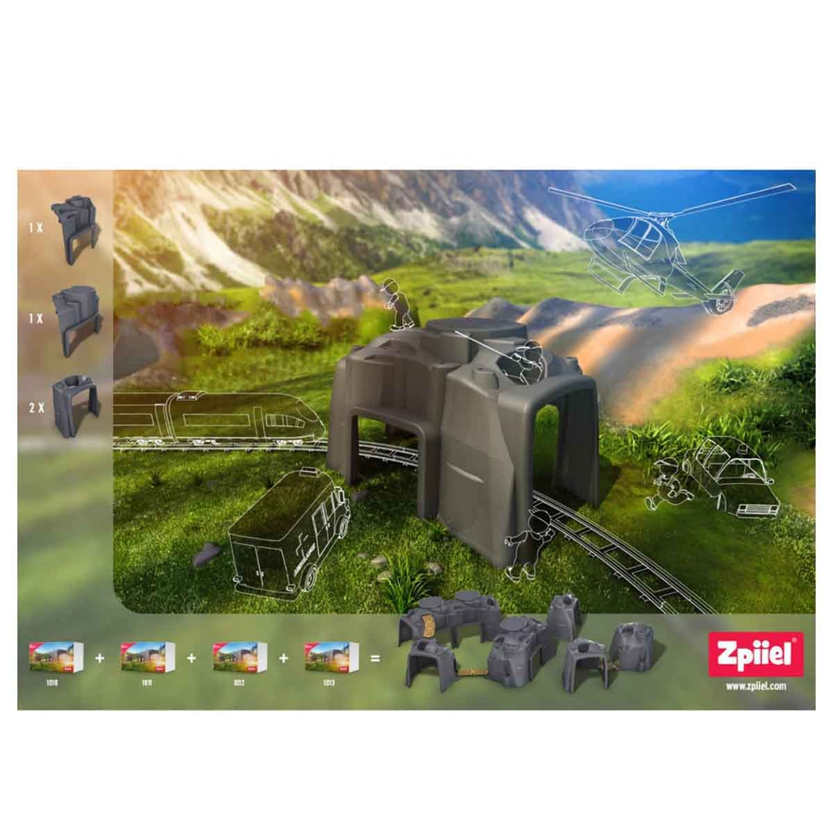 Zpiiel Booster Tunnel with Crosses Unisex, 5-7 Years