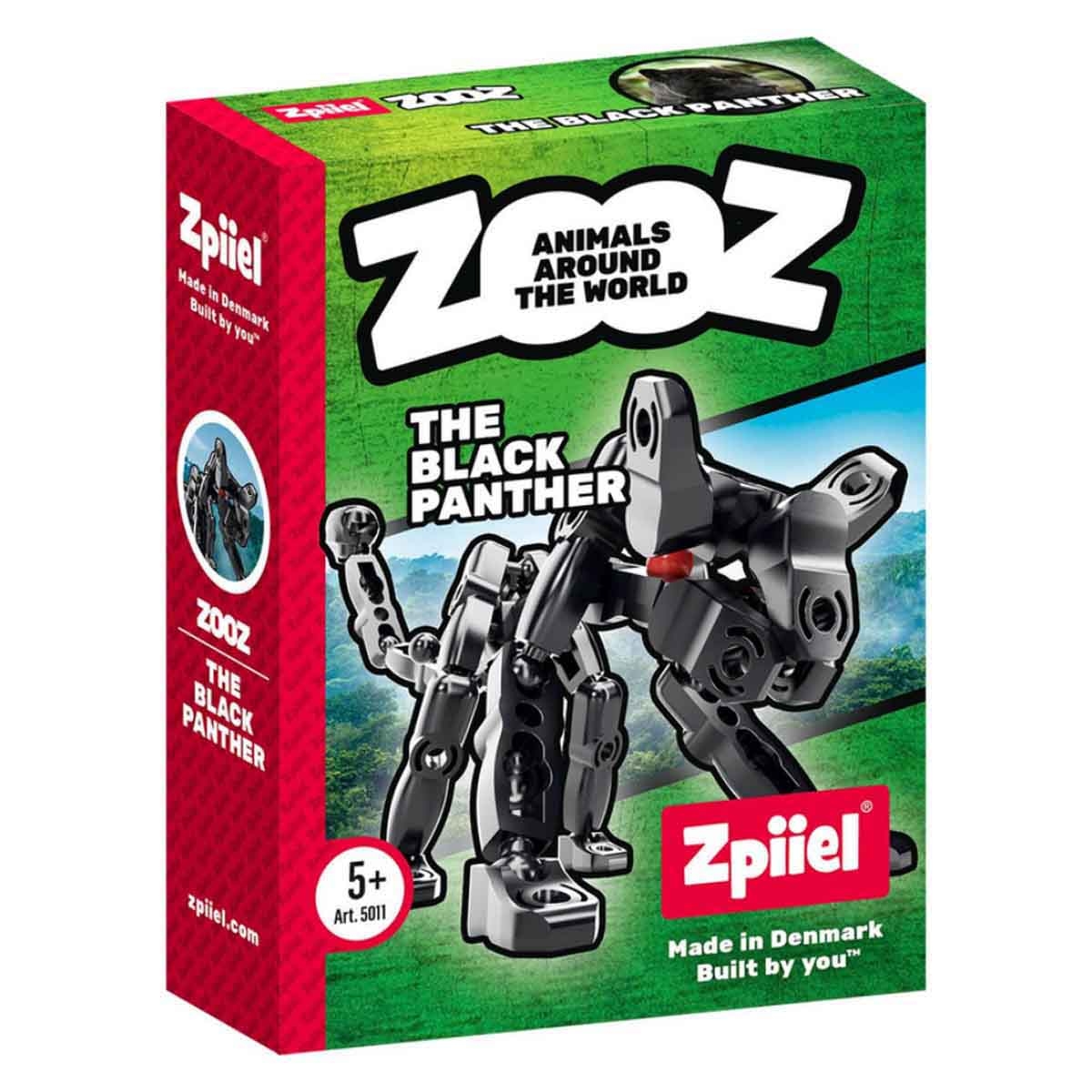 Zpiiel ZooZ - The Black Panther Blocks Figure Unisex, 5-7 Years