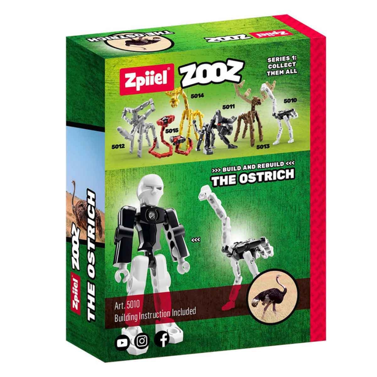 زبيل زوز مجسم نعامة من مكعبات للجنسين 5 - 7 سنوات