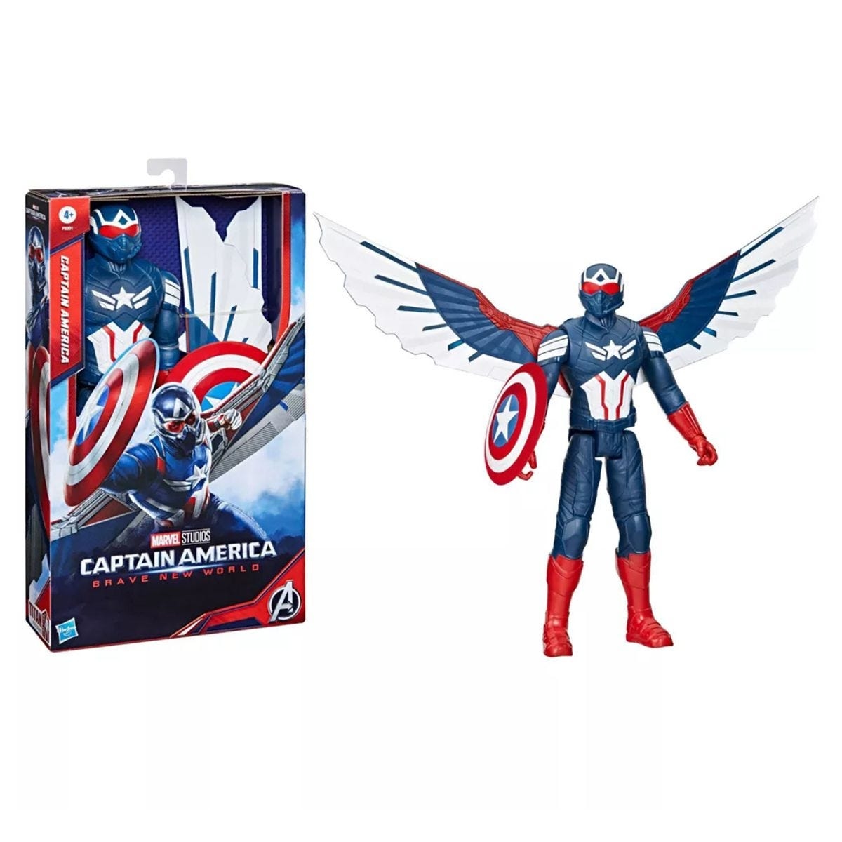 مارفل 12 إنش كابتن أمريكا بريف نيو وورلد تايتان هيرو سيريز مجسم أكشن للجنسين، 5-7 سنوات