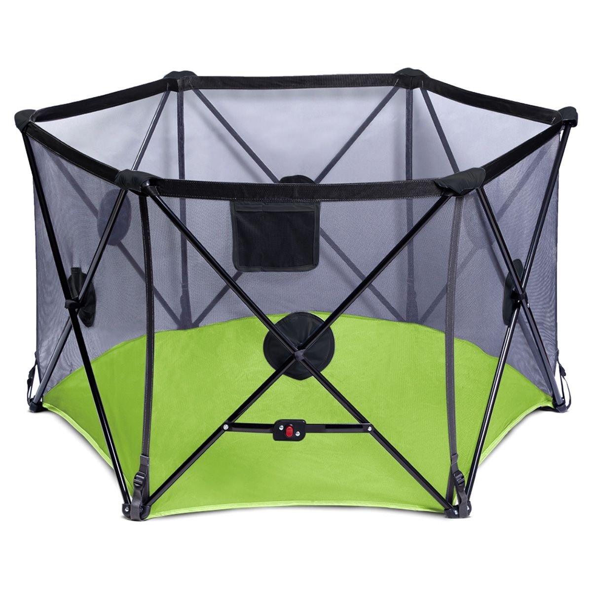 بيبي سيف ساحة لعب قابلة للطي باللون الأخضر للرضع، 0-2 سنة