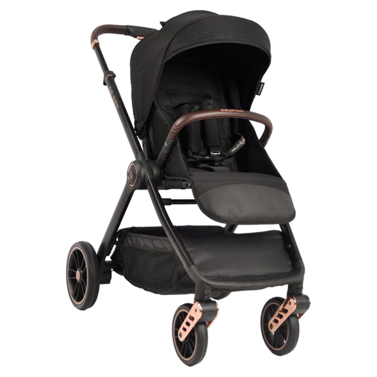 بيبي دريم عربة أطفال كوين بلون أسود للأطفال من عمر 0 إلى 2 سنة