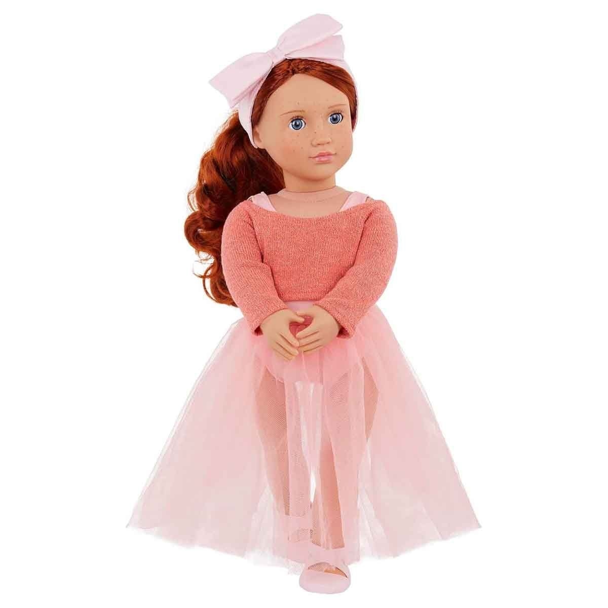 Our Generation 18" Aubrie Red Hair & Blue Eyes Ballerina Doll Girls, 3-4 Years