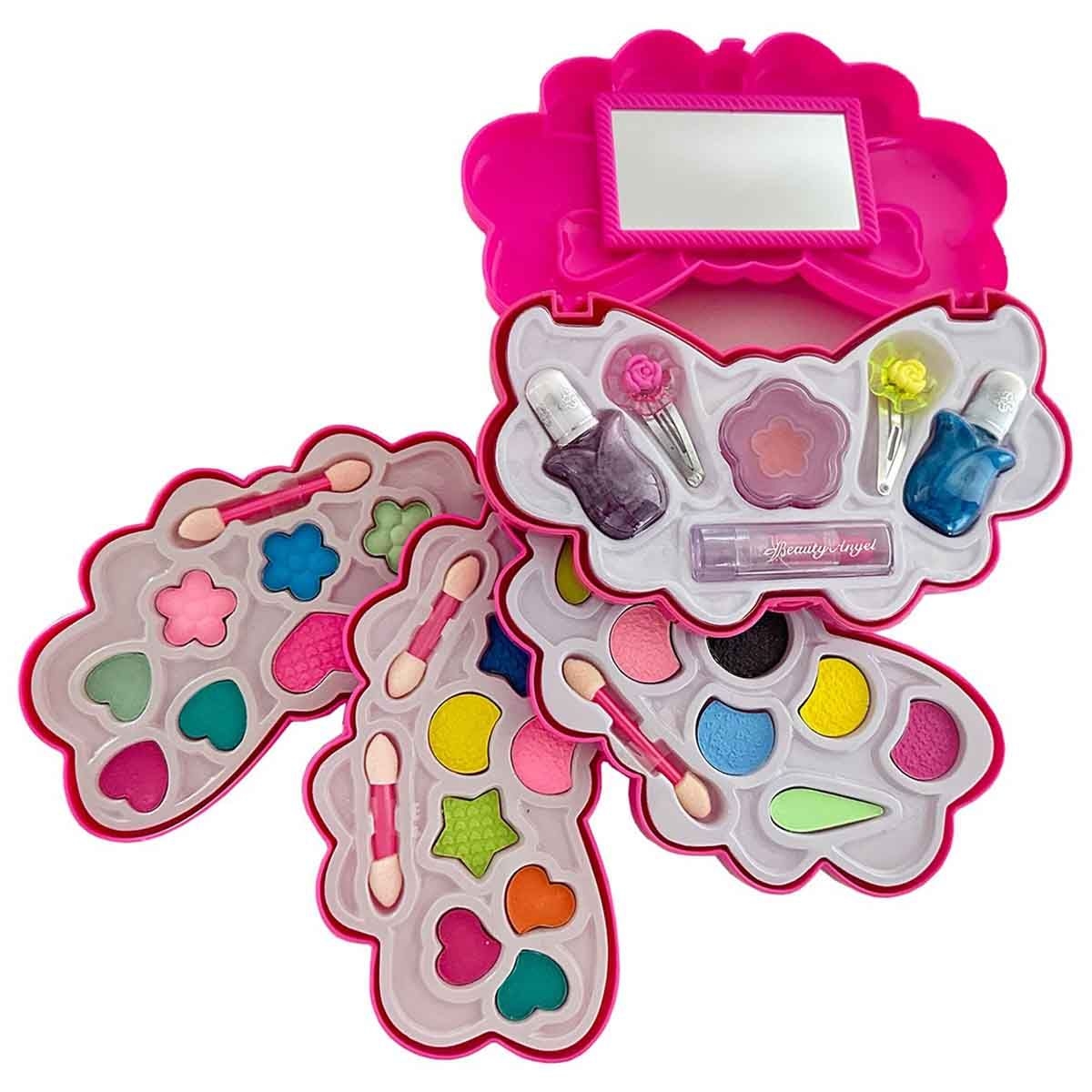 بيوتي أنجل طقم مكياج بشكل عقدة، للبنات، من عمر 5 إلى 7 سنوات