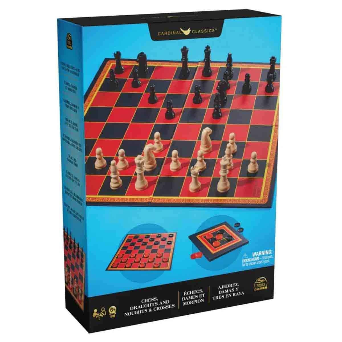 Cardinal Classics Chess & Checkers Board Game Unisex, 5-7 Years