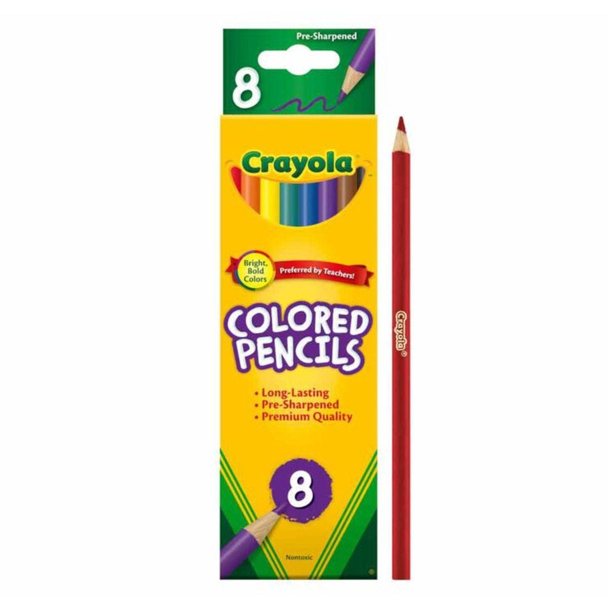 كرايولا أقلام تلوين للجنسين، 5-7 سنوات، مجموعة من 8