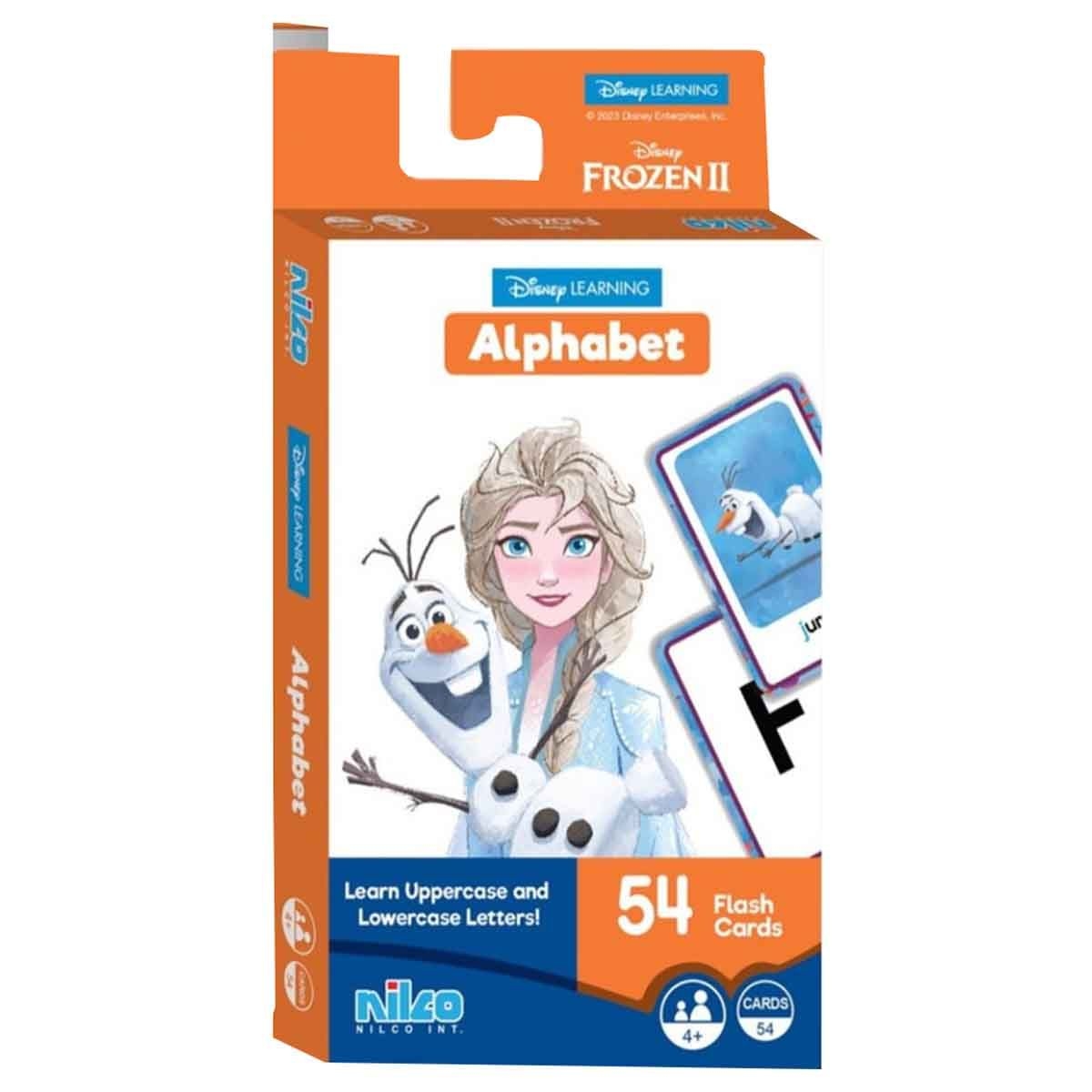 Disney Learning Frozen2 54 Alphabet Flash Card Unisex, 5-7