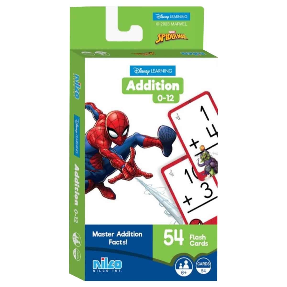 Disney Learning Spider-Man Addition 54 Flash Card Unisex, 5-7