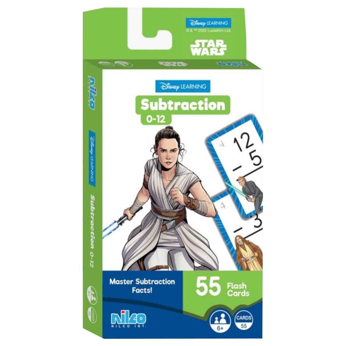Disney Learning Star Wars Subtraction 55 Flash Card Unisex, 5-7