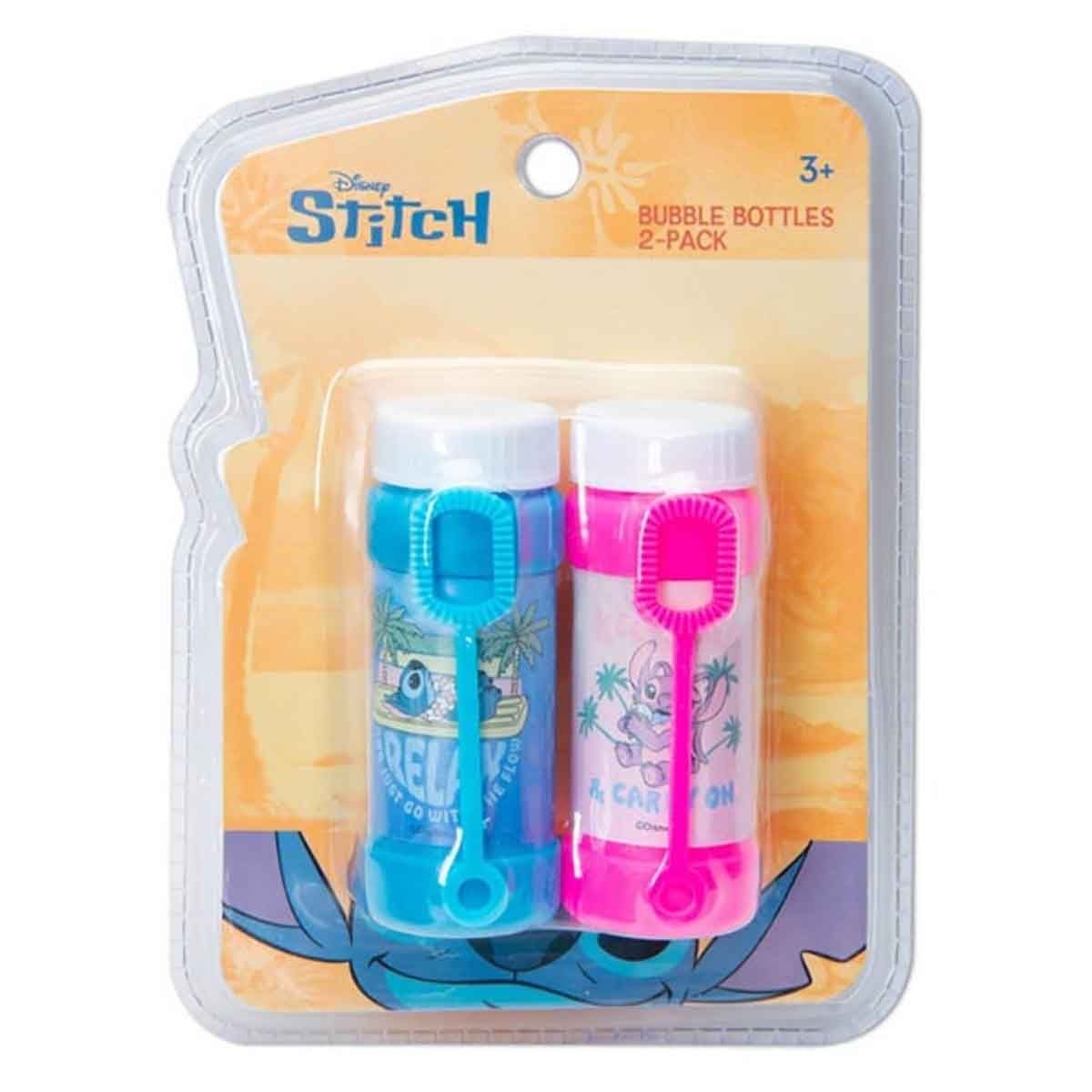 Disney Stitch Bubbles Solution Bottles Unisex, 3-4 Years, Pack of 2