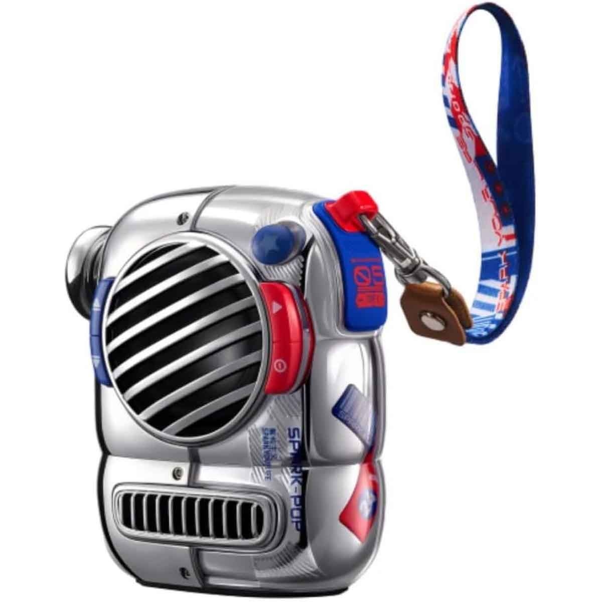 ديفووم مكبر صوت بلوتوث صغير محمول سبارك-بوب أزرق