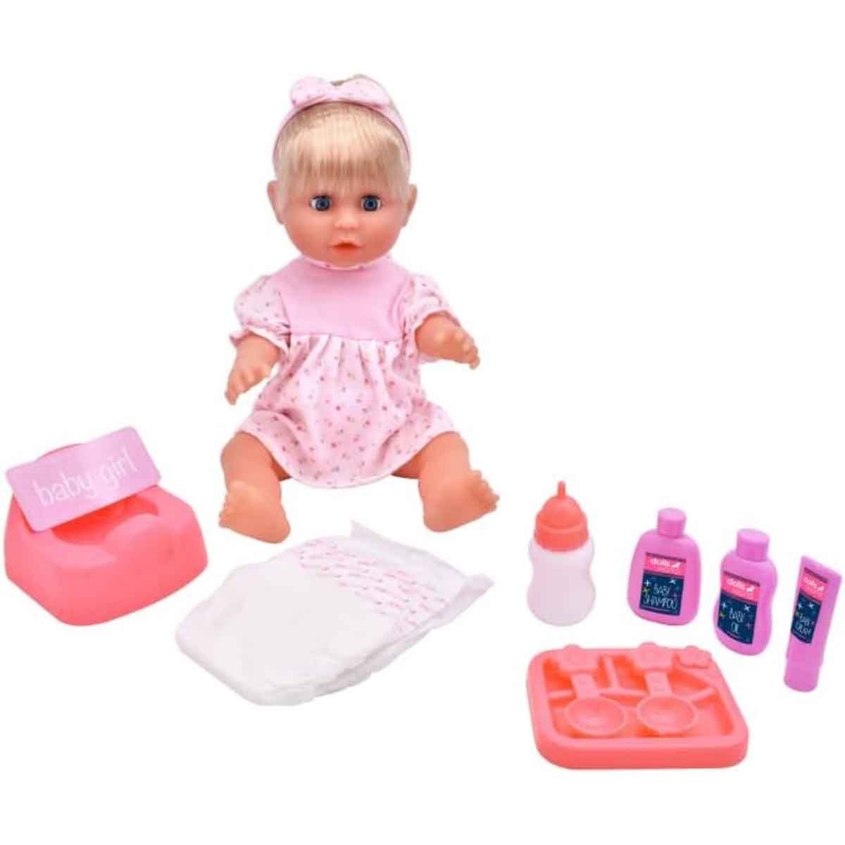 Dolls World 15″ Drink and Wet Olivia Baby Doll Girls, 3-4 Years