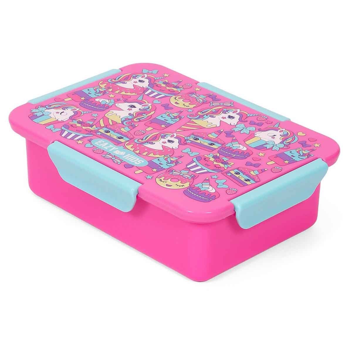 Eazy Kids 850ml Unicorn Desert 1/2/3/4-Compartment Convertible Bento Lunch Box