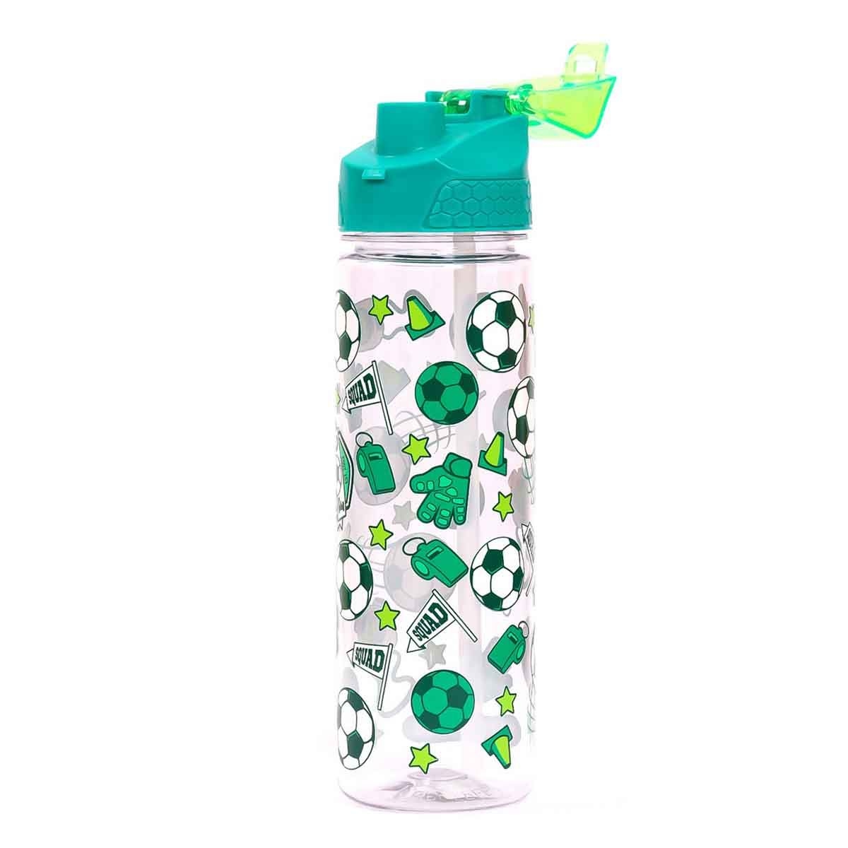 إيزي كيدز زجاجة ماء تريتان 650 مل بغطاء 2 في 1 مع شفاط للجنسين، 3-4 سنوات