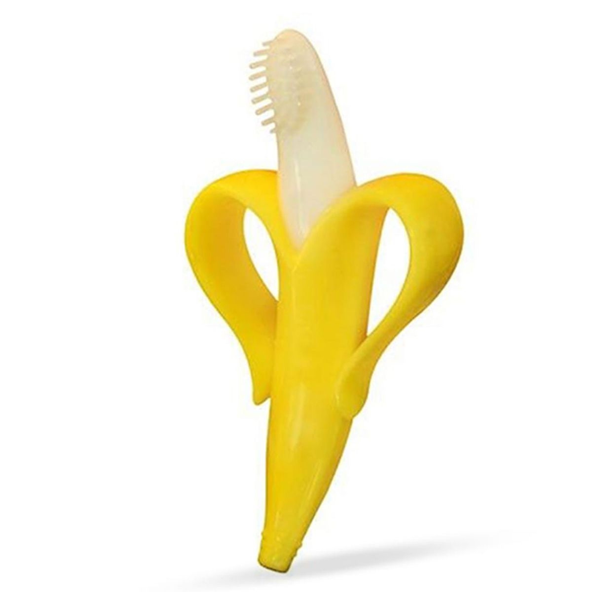 Eazy Kids Baby Banana Toothbrush & Teether Toddler, 0-2 Years