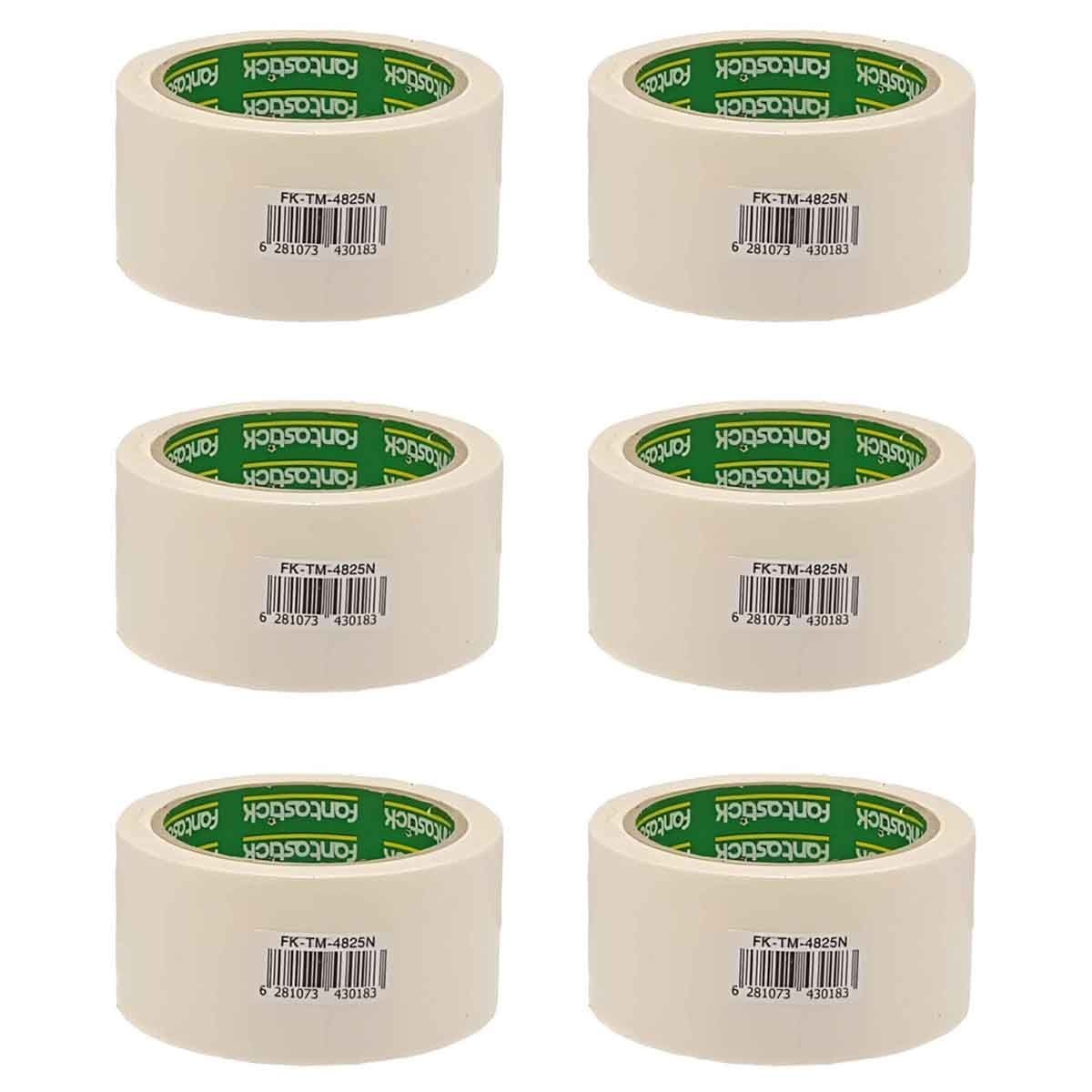 فانتستك شريط لاصق ورقي قوي 2" × 18 يارد مجموعة من 6