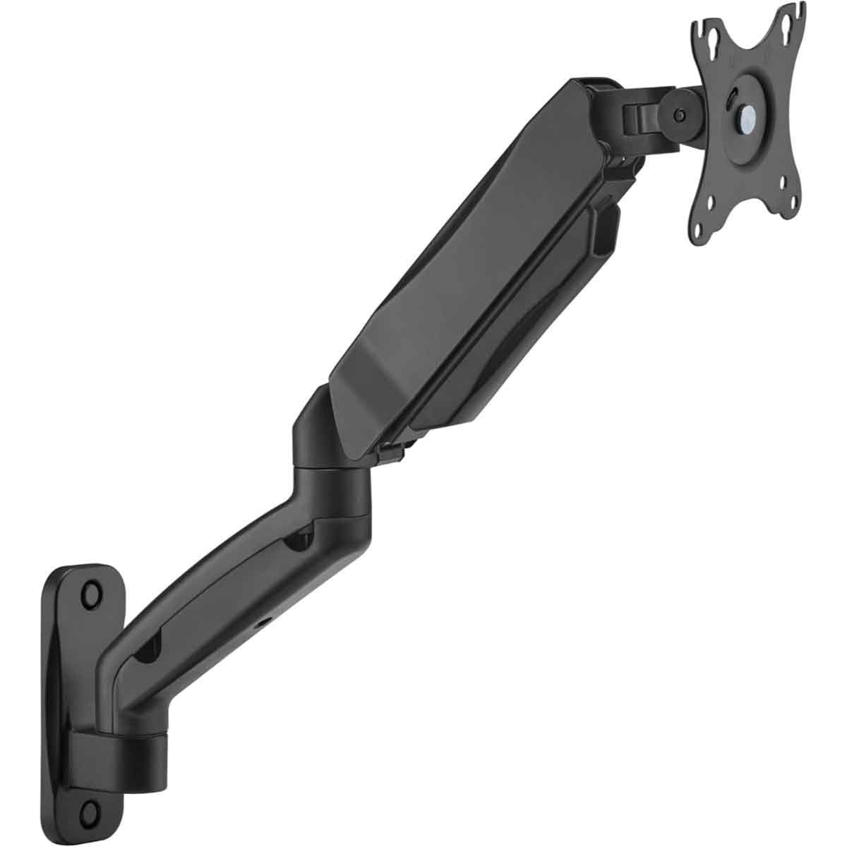 Game On GO-5015 Economy Single Screen Spring Assisted Wall Mounted Monitor Arm Stand