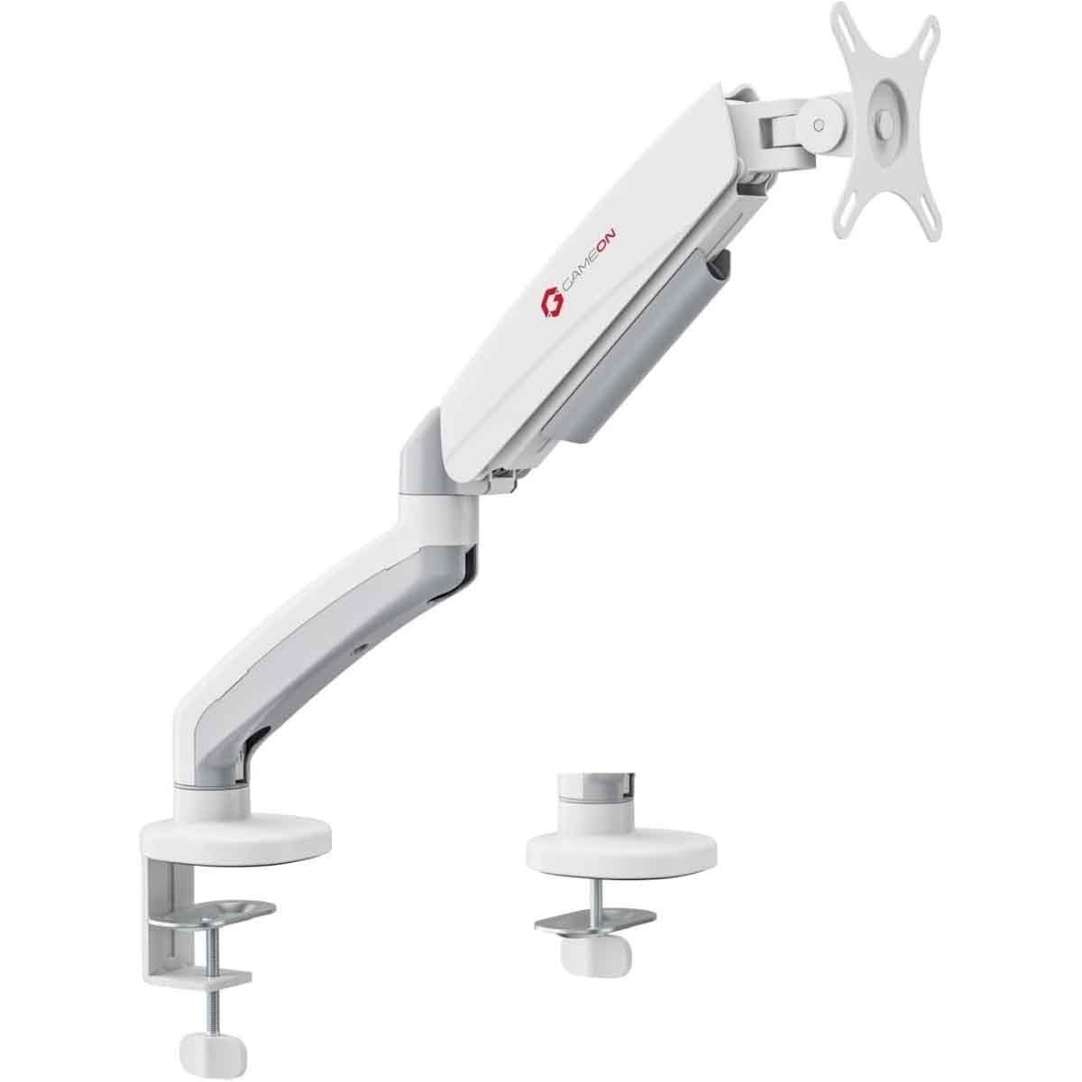 Game On White GO-5400 Single Monitor Arm Stand