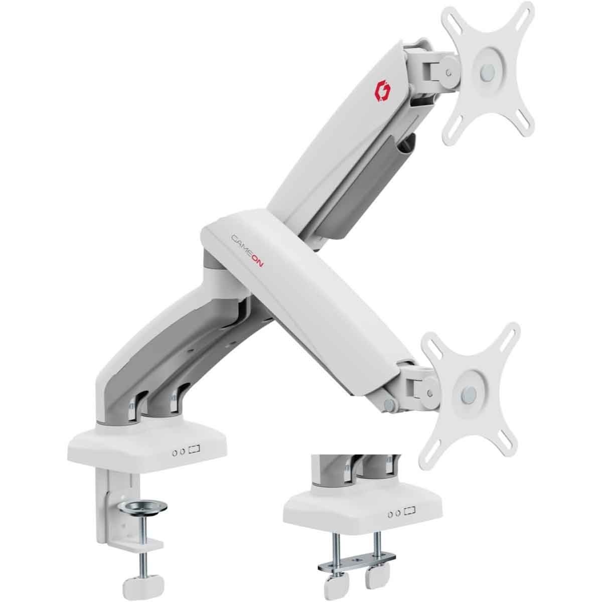 جيم أون حامل شاشتين GO-5450 باللون الأبيض