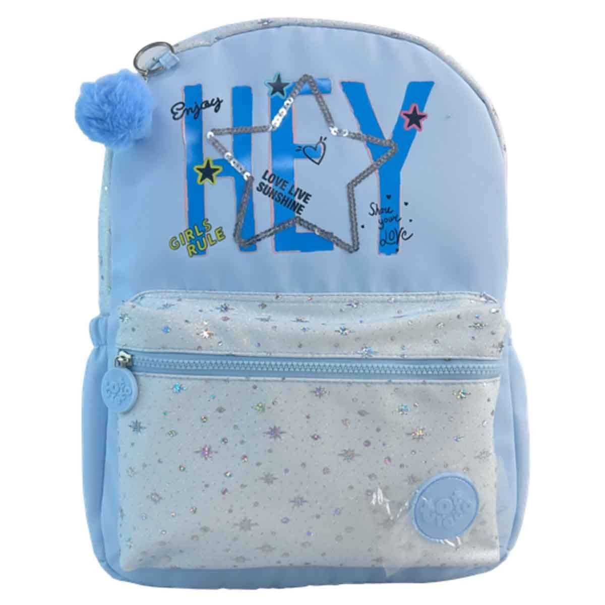 حقيبة ظهر مدرسية بسحابات متينة وأحزمة قابلة للتعديل مقاس 18 انش