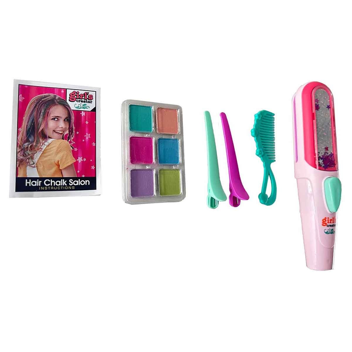 مي بو كاي مجموعة صبغ الشعر بالطباشير، للبنات، من عمر 5 إلى 7 سنوات