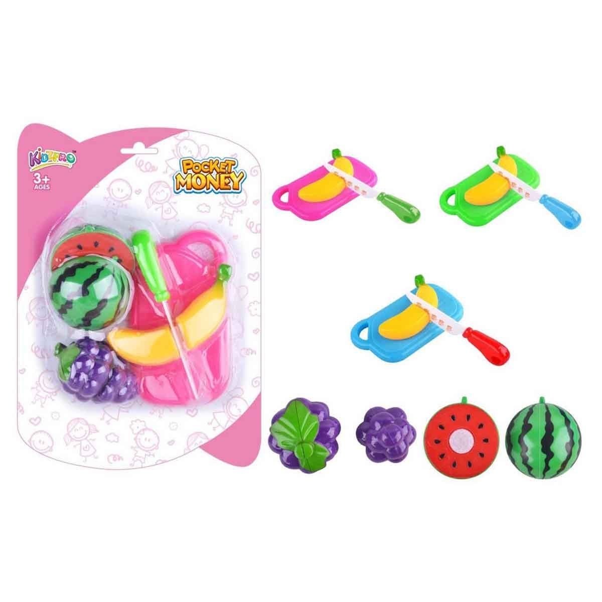 Kidzpro Pocket Money Assorted Fruit & Vegetables Playset Girls, 3-4 Years