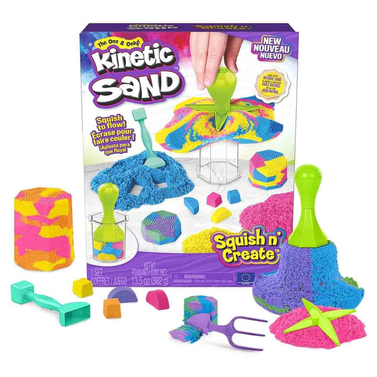 Kinetic Sand Squish N' Create Playset Unisex, 3-4 Years