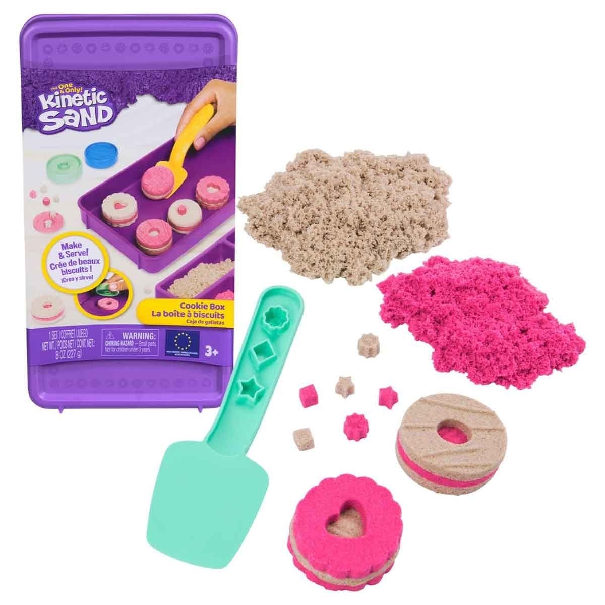 كينتيك سان رمل سحري 8oz مع علبة بسكويت وإكسسوارات للجنسين من 3 إلى 4 سنوات