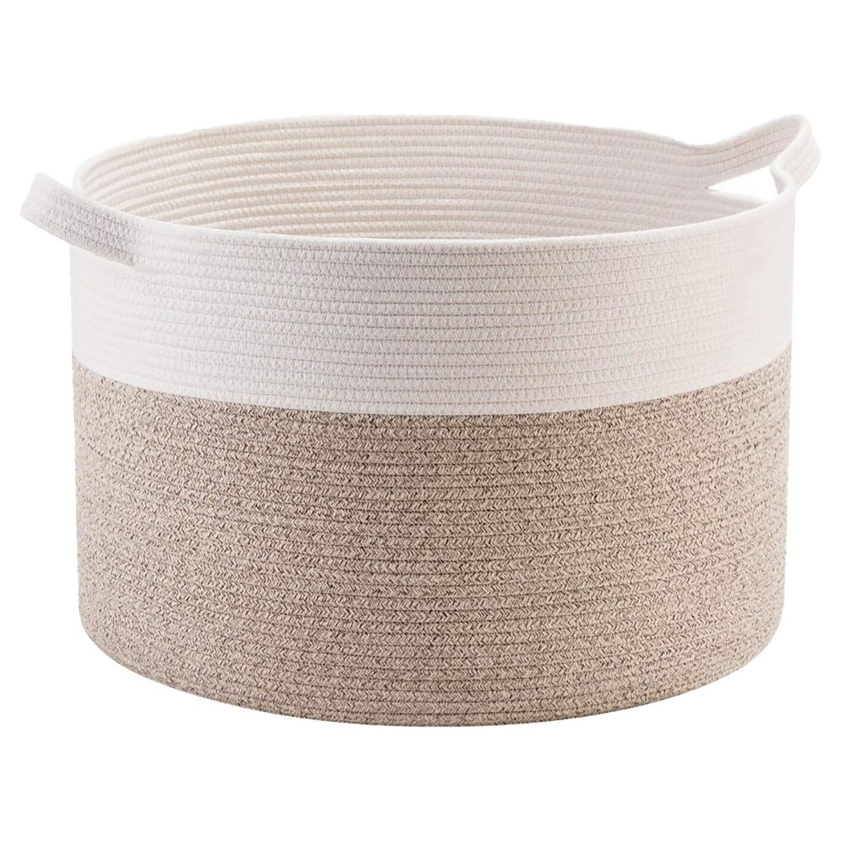 Little Story XL Ivory Cotton Rope Diaper Caddy Toddler