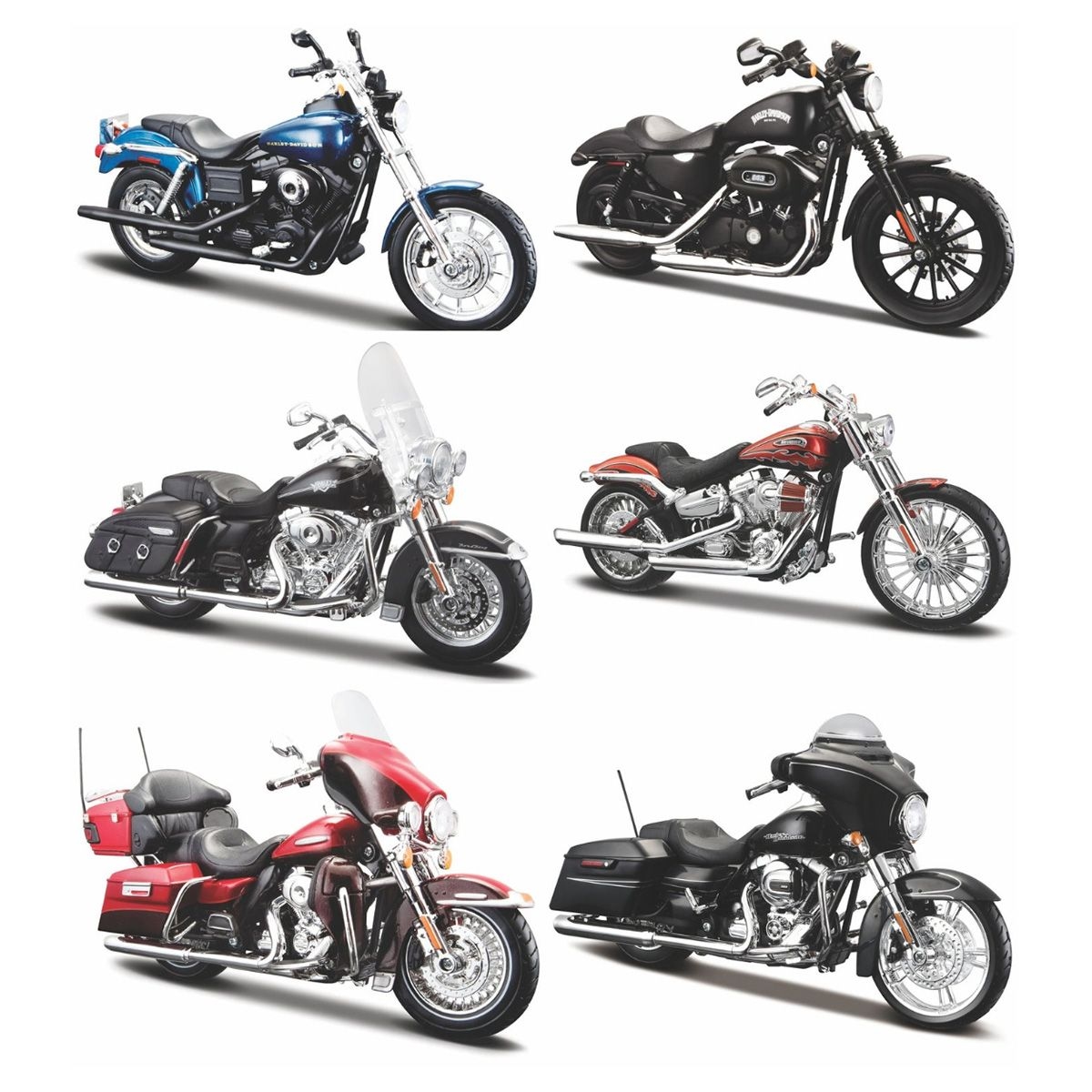 مايستو دراجة نارية دايكاست هارلي ديفيدسون بمقياس 1:12 للأولاد، 8-10 سنوات