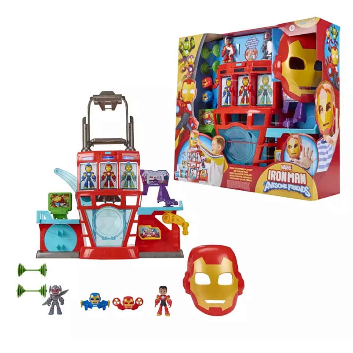 آيرون مان وأصدقاؤه الرائعون مارفل مجموعة لعب شخصية آي كيو للجنسين من عمر 3-4 سنوات