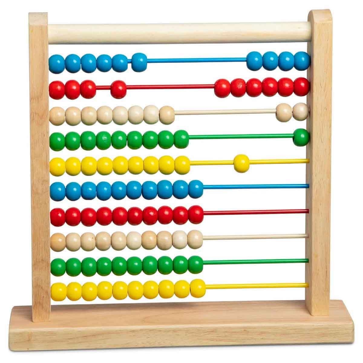 Melissa & Doug Abacus Classic Wooden Educational Counting Toy Unisex, 3-4 Years
