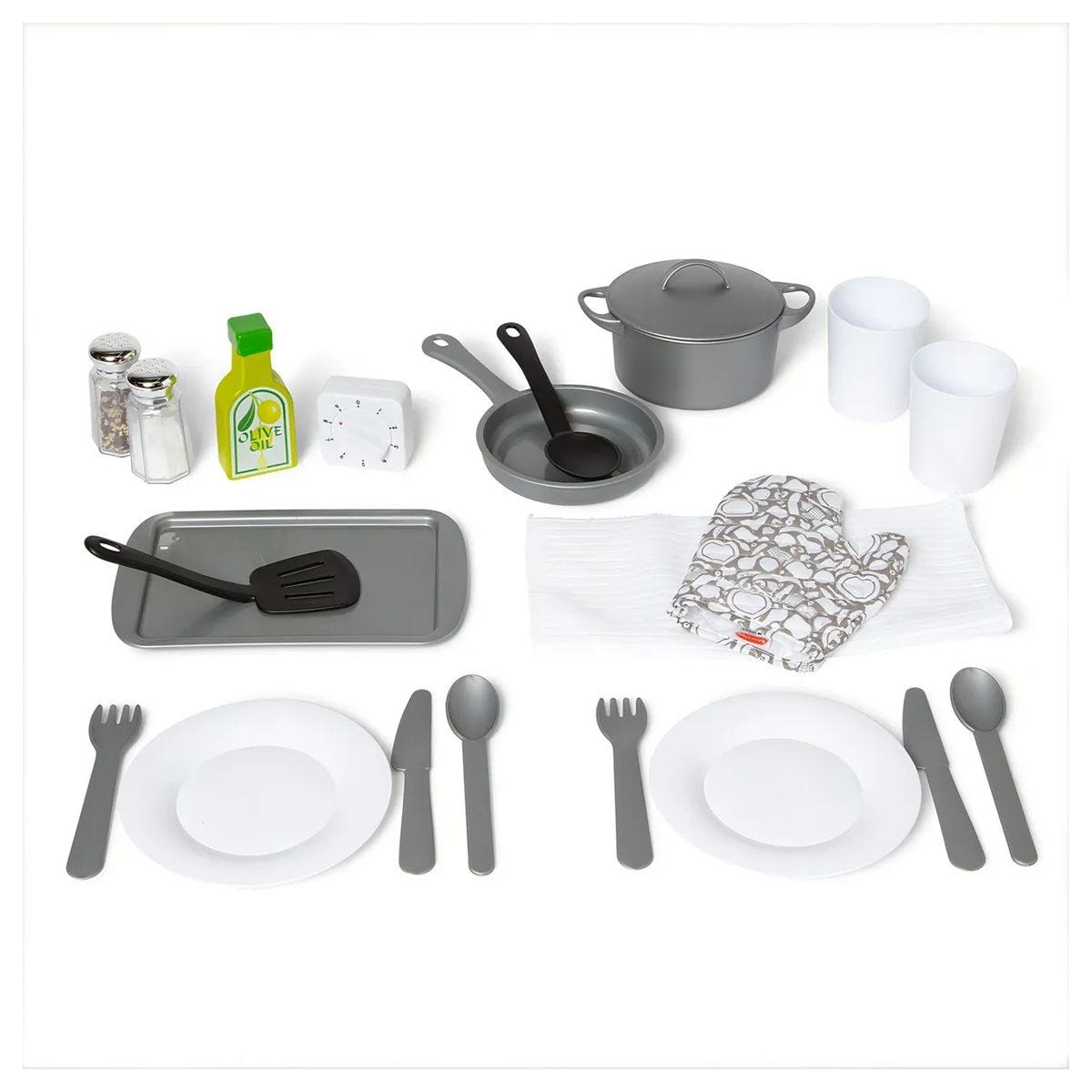 ميليسا آند دوج مجموعة إكسسوارات مطبخ لعب، للجنسين، من عمر 3 إلى 4 سنوات