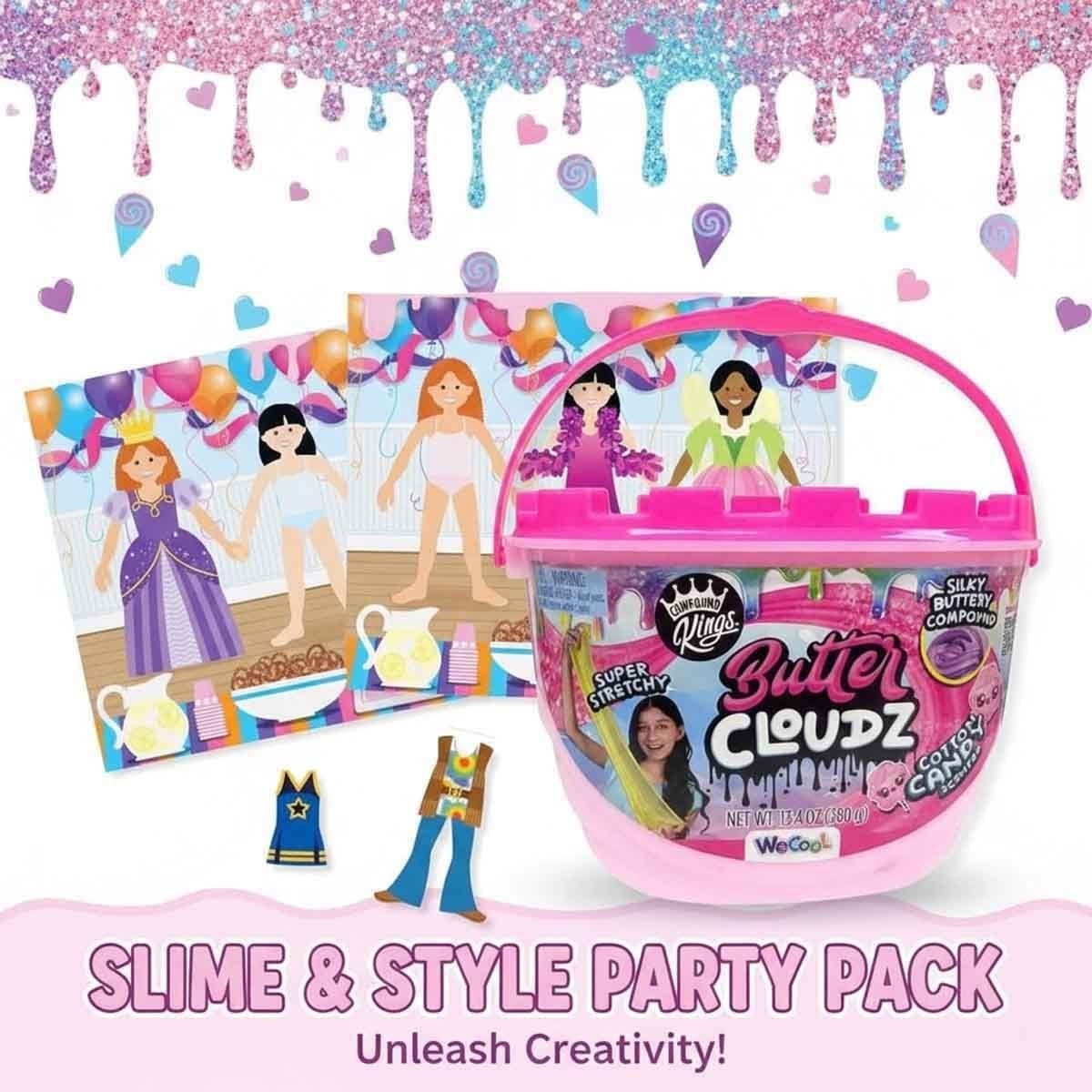 ميليسا اند دوغ مجموعة دفتر ملصقات قابل لإعادة الاستخدام مع سلايم قطن الحلوى من كومباوند كينغز مجموعة، للجنسين، 5-7 سنوات