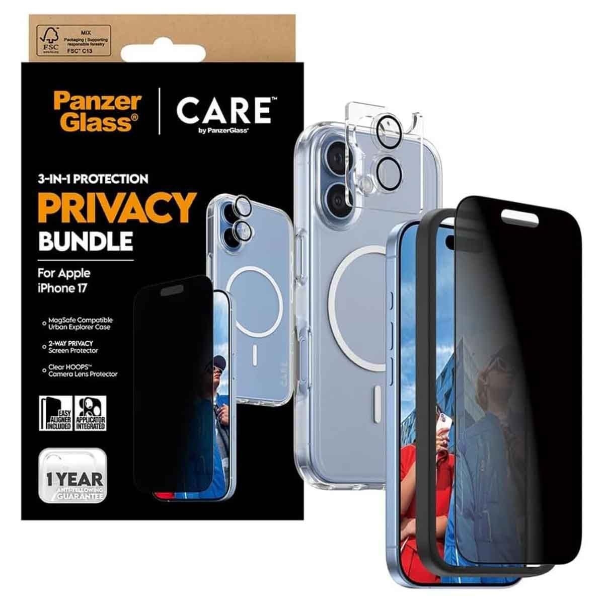 PanzerGlass 3-in-1 Privacy Protection Kit
